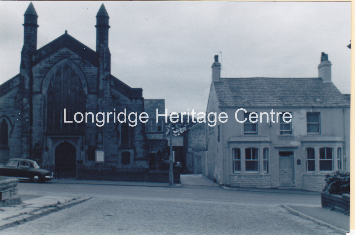 608C - Berry Lane - Congregational Church & Durham Ox Hotel - 1970